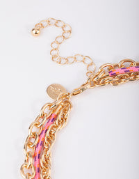 Gold Multi Charm Layered Necklace - link has visual effect only