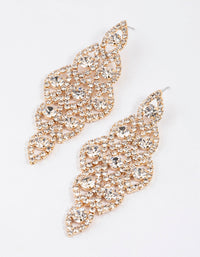 Gold Marquise Chandelier Earrings - link has visual effect only