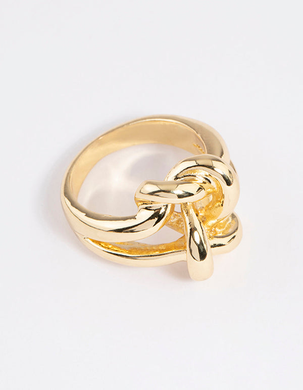 Gold sale knot rings