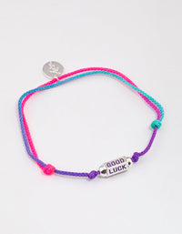 Fabric Good Luck Charm Toggle Bracelet - link has visual effect only