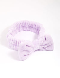 Lilac Bow Fluffy Headband - link has visual effect only