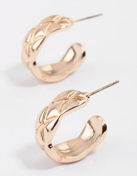 Gold Irregular Claw Earrings & Polishing Set - Lovisa
