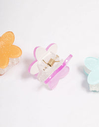 Kids Daisy Hair Claw Clip 3-Pack - link has visual effect only