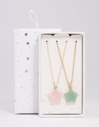 Mixed Metal Semi-Precious Star Necklace Pack - link has visual effect only